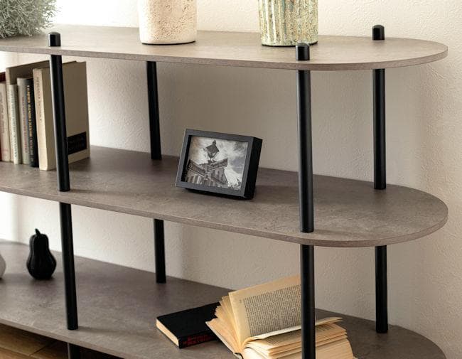 ３段オープンラック幅155 収納 大理石調 石目調 テレビ台（361）