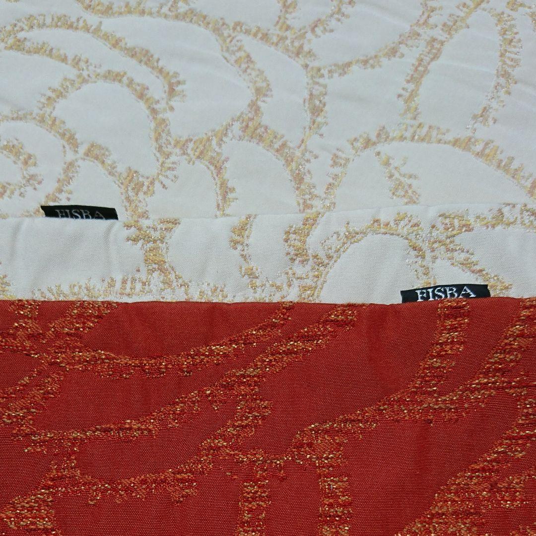 フィスバ（FISBA)クッションカバー　２枚　紅白逸品