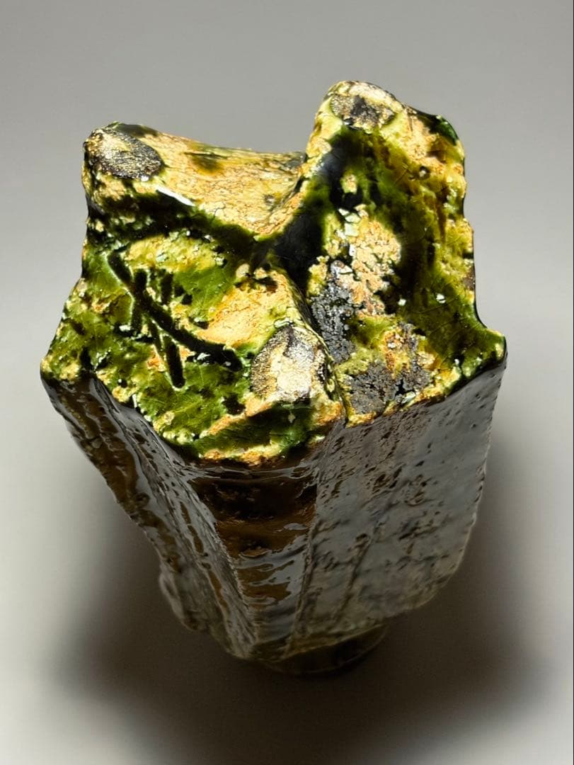 ノーミン様専用 人気陶芸家 塚本治彦 織部 徳利 日本工芸会 正会員