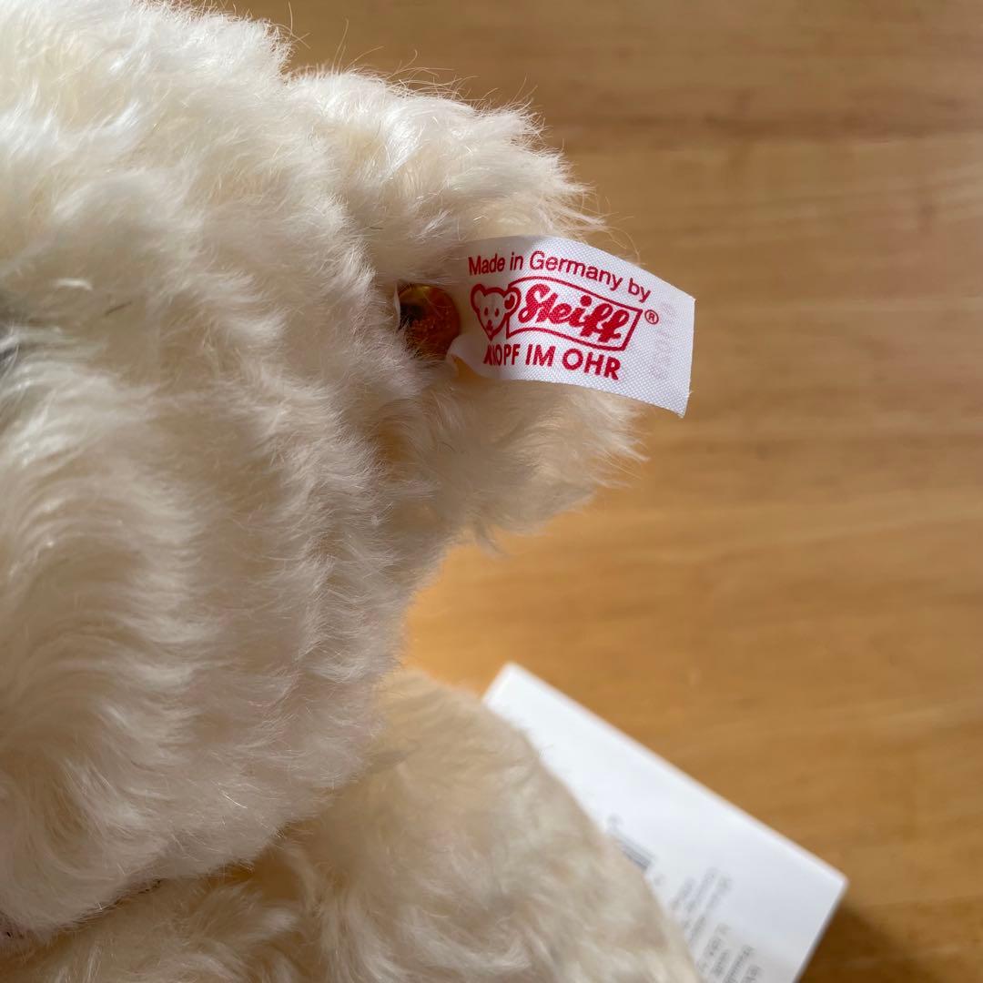 シュタイフ　テディベア　白ベアー　ホワイト　2003年　限定　袋付き