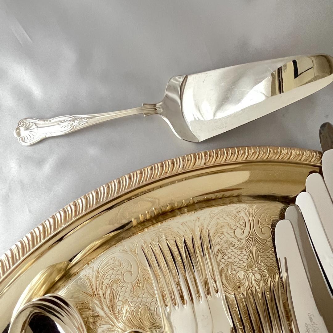 【Smith Seymour】キングスパターンのデザートセット 6名用19本組