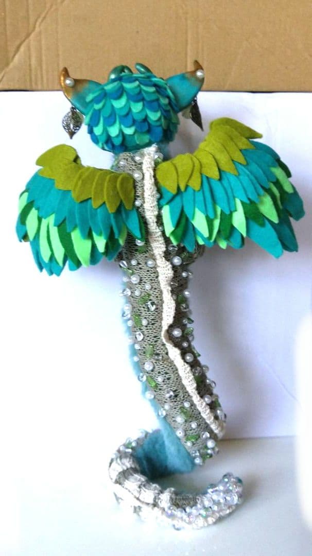 妖精？使い魔？小龍①架空空想生物人形 アートドール ハンドメイド(説明欄必読