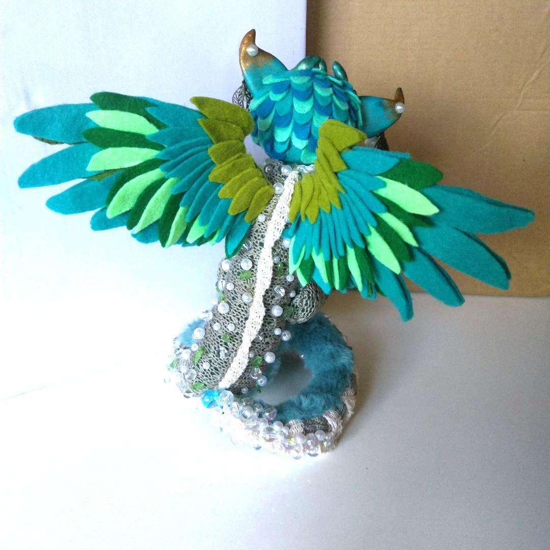 妖精？使い魔？小龍①架空空想生物人形 アートドール ハンドメイド(説明欄必読