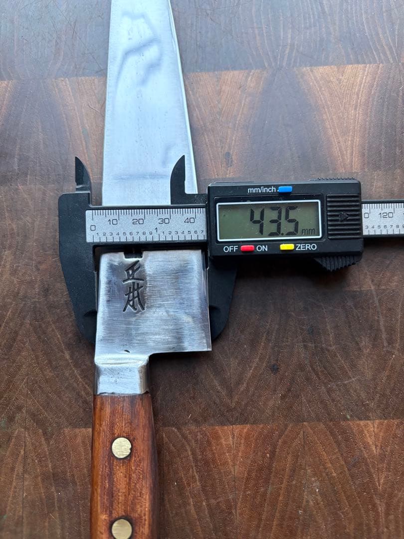 正本　最上　切付　牛刀　220mm 7寸　包丁　全鋼　洋包丁