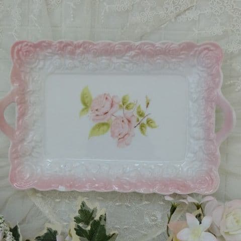 非売品！！イマンダイアナローズ両手付きレリーフプレート 難あり