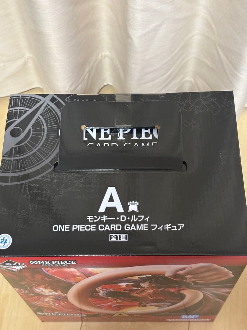 一番くじ ワンピースカードゲーム A賞 ルフィ フィギュア プロモ2枚