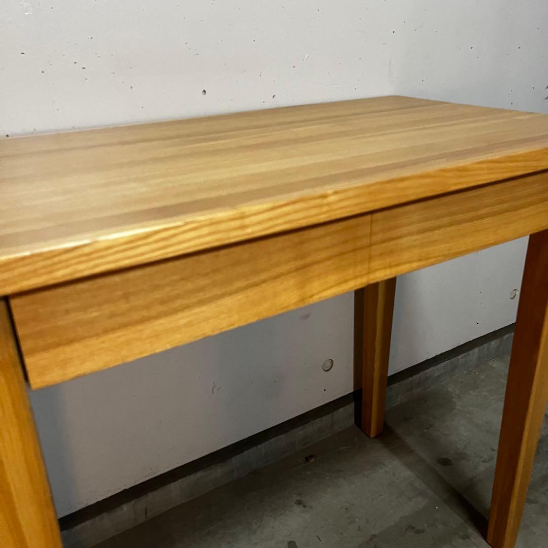 美品・廃盤希少★無印 タモ材パーソナルデスク