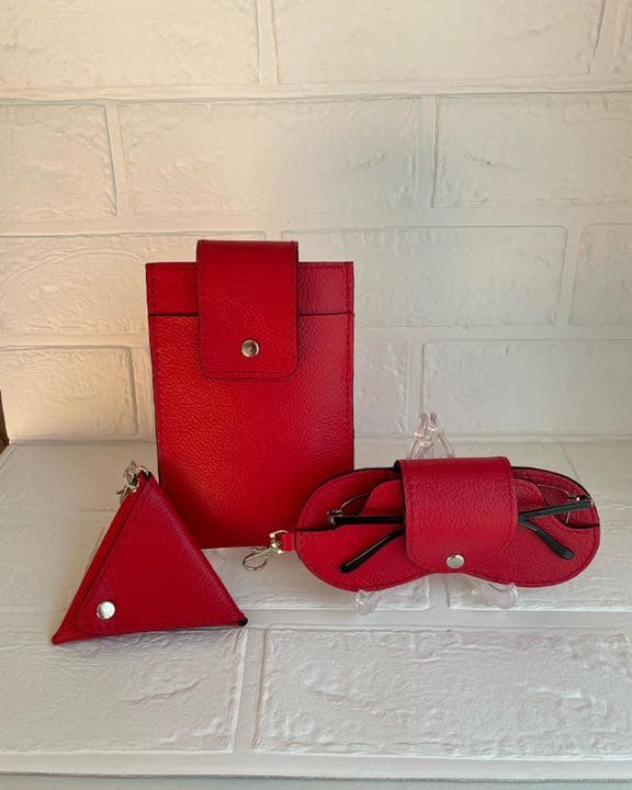 斜め掛けリングショルダースマホケースandメガネケースandケース