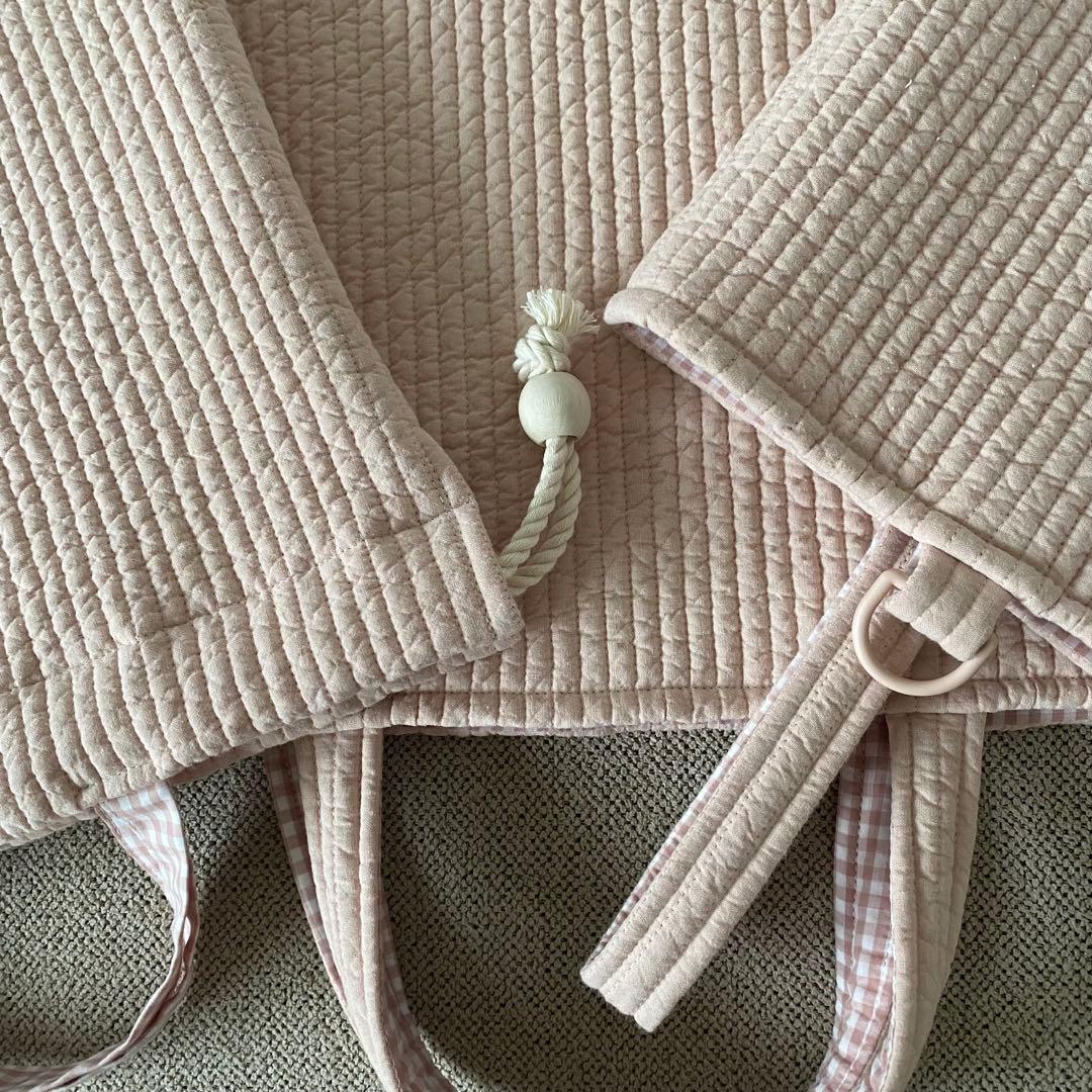 《ヌビキルト》入園入学グッズ　Mサイズ　3点(手提げ袋・上履き袋・体操着袋)