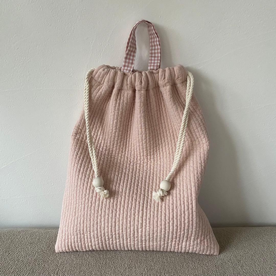 《ヌビキルト》入園入学グッズ　Mサイズ　3点(手提げ袋・上履き袋・体操着袋)