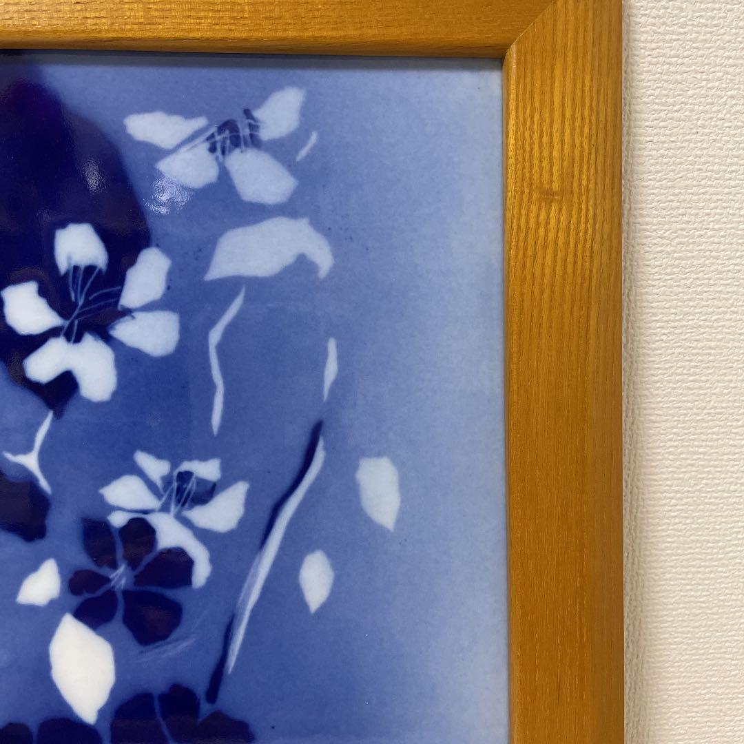 ＊Juliane Marie＊・Blue flower・額装３４cm×２８cm・