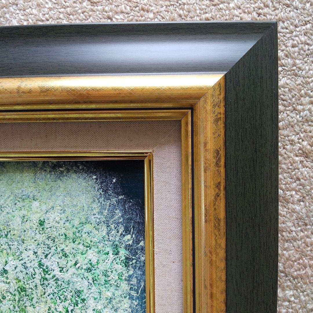 織姫010「星屑の花（神秘）ラメ入り」F3号 未使用額縁入り（匿名配送）