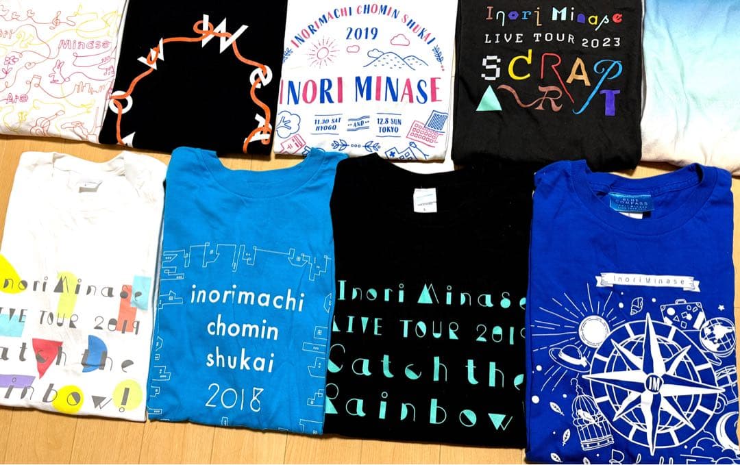 水瀬いのり ☆ ツアー Tシャツ 14枚 セット - メルカリ