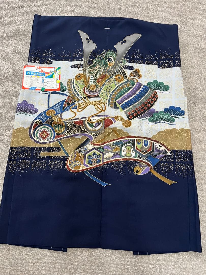 新品★七五三　男の子　きもの羽織セット　四つ身　C01