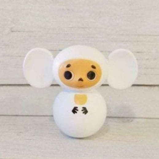 新品　チェブラーシカ　起き上がりこぼし　ホワイト