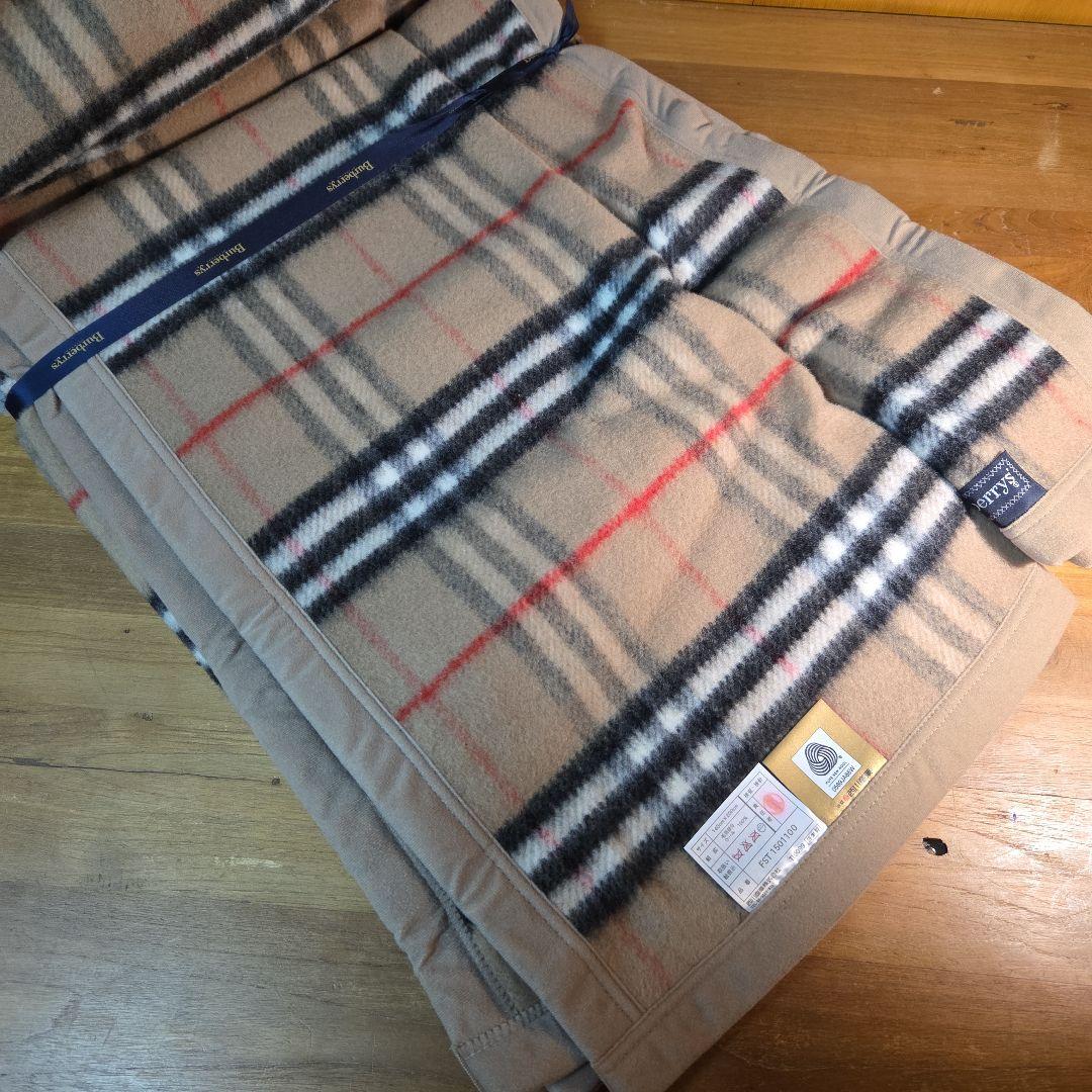 未使用/希少！Burberrysバーバリー ノバチェック ウール毛布 日本製