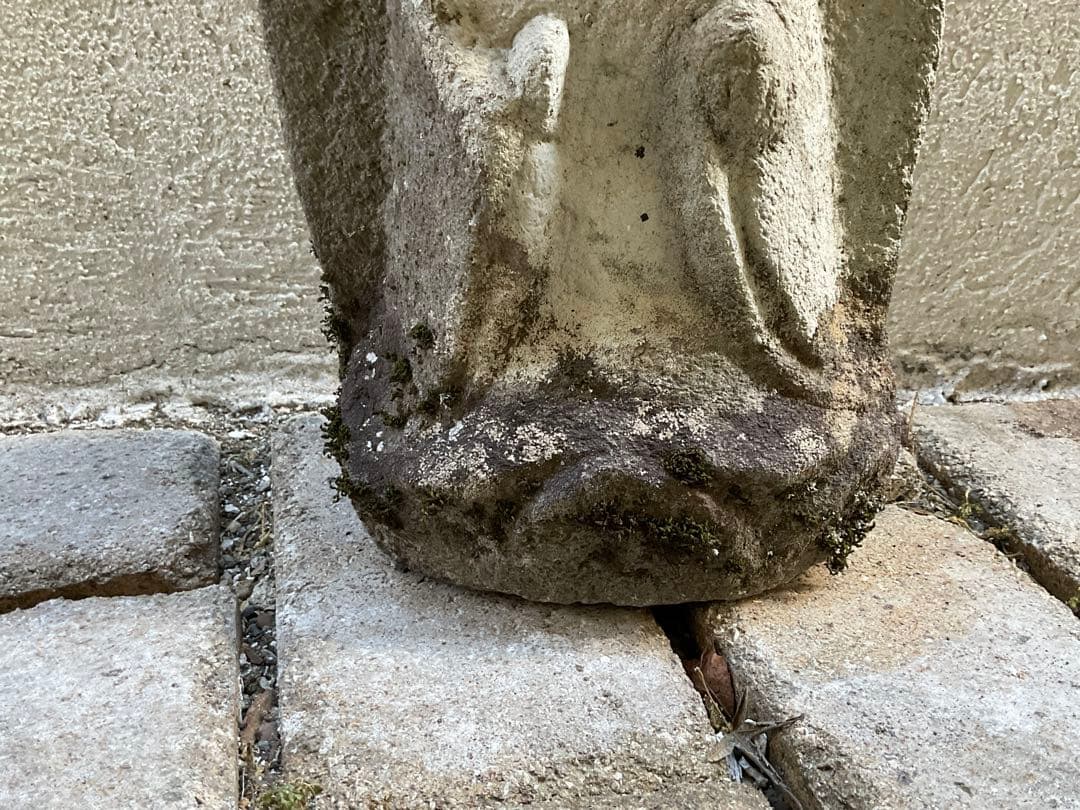 宝珠地蔵　地蔵菩薩　石仏　仏像　高さ約35cm　新潟県　江戸時代　仏教美術