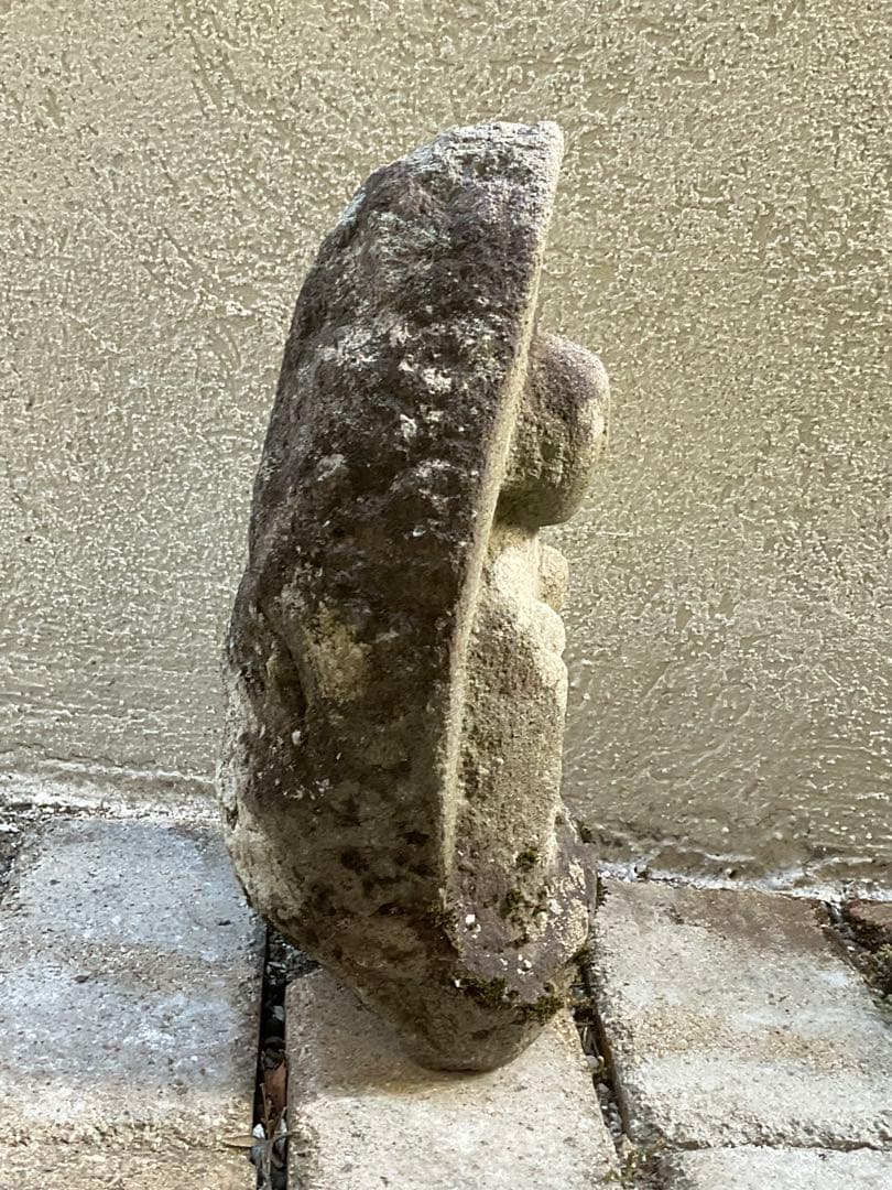 宝珠地蔵　地蔵菩薩　石仏　仏像　高さ約35cm　新潟県　江戸時代　仏教美術