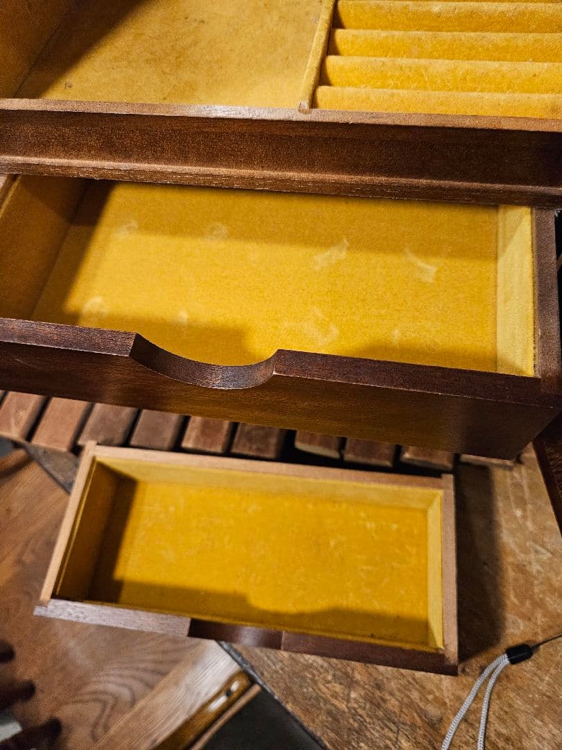 ジュエリーボックス　JPS ノベルティ　非売品　鏡　ミラー　オルゴール　昭和レト