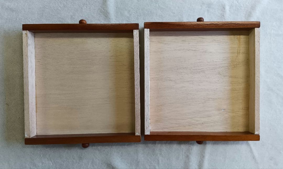 引き出し付き蝿帳　収納棚　両面開き　食器棚　食品保存キャビネット　レトロ