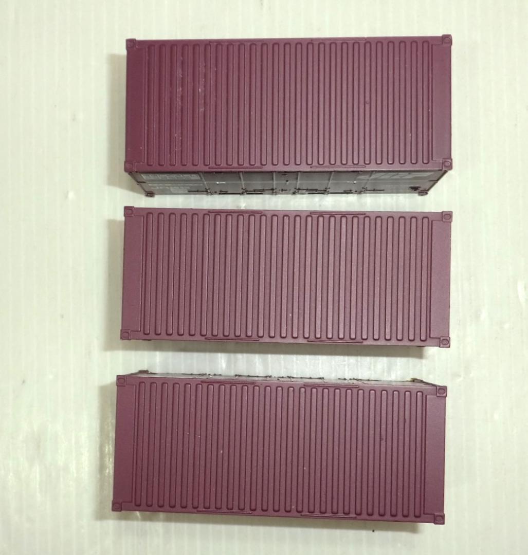 HOゲージ TOMIX コキ3種3両 コンテナ3種7個付