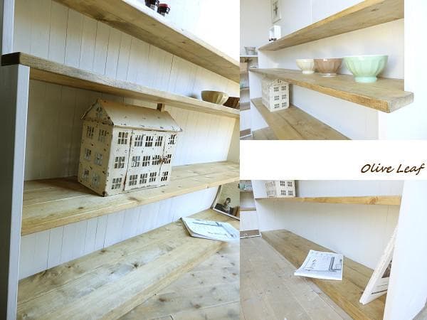 サイズ、デザインオーダー可！超ワイド4段ラック●シャビーホワイト●受注製作