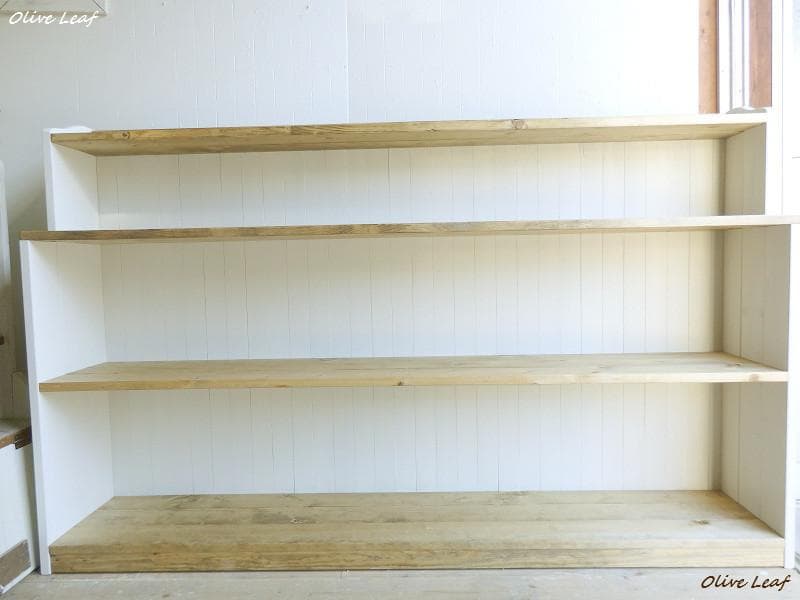 サイズ、デザインオーダー可！超ワイド4段ラック●シャビーホワイト●受注製作