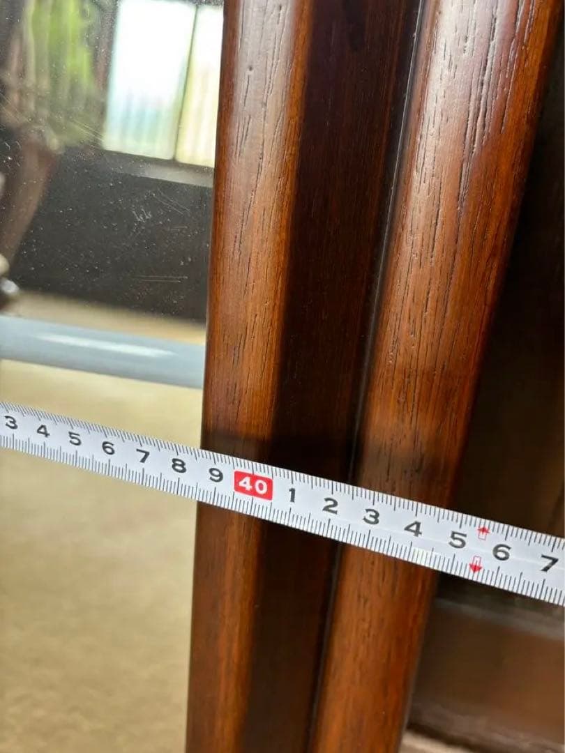 【希少品!!】イタリア製　無垢　八角形　ヴィンテージ壁掛け鏡