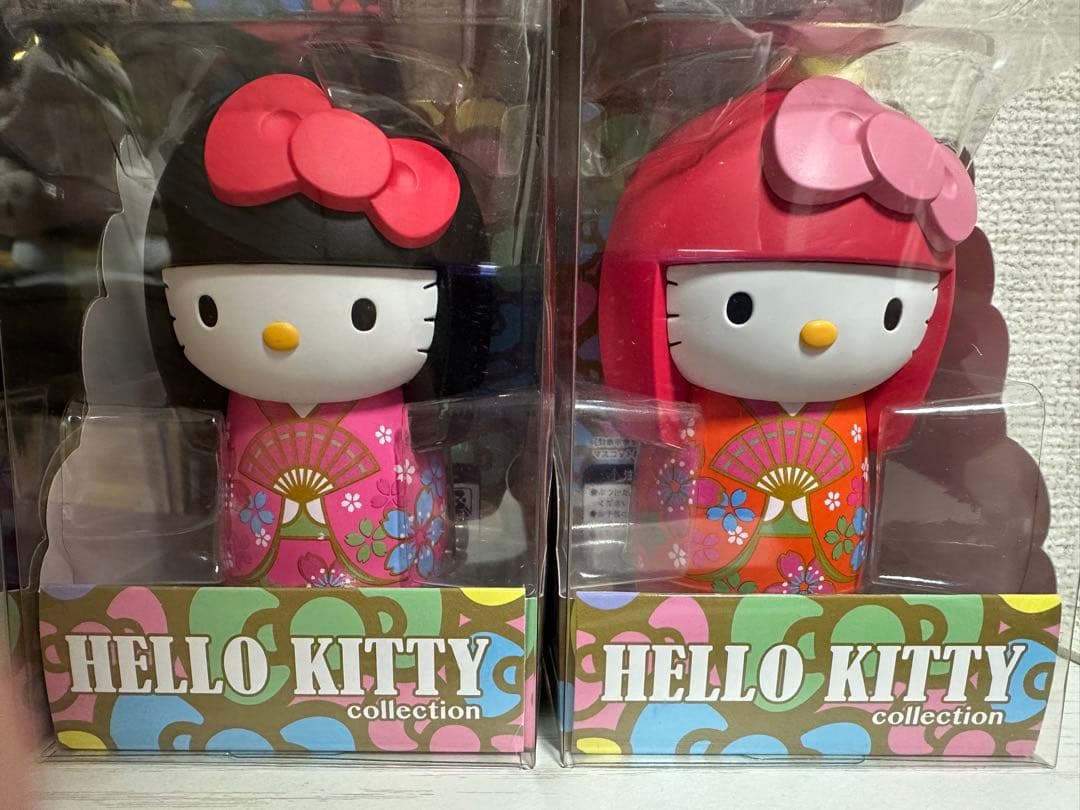 レア] ハローキティ こけし コレクション フルセット キーホルダー