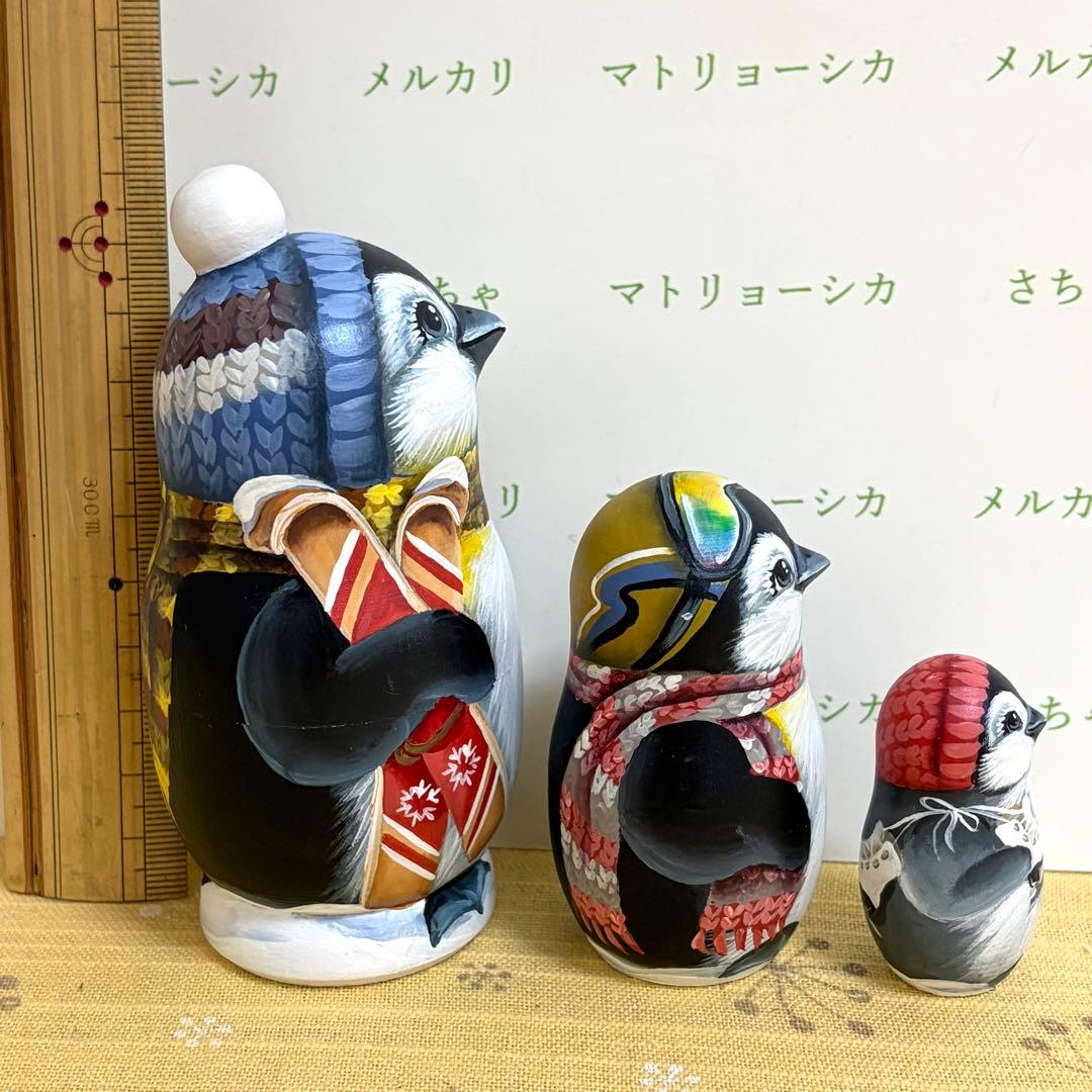 ロシア　マトリョーシカ　ペンギン　スヴェトラーナ・ニコラエヴァ　スキー　スケート