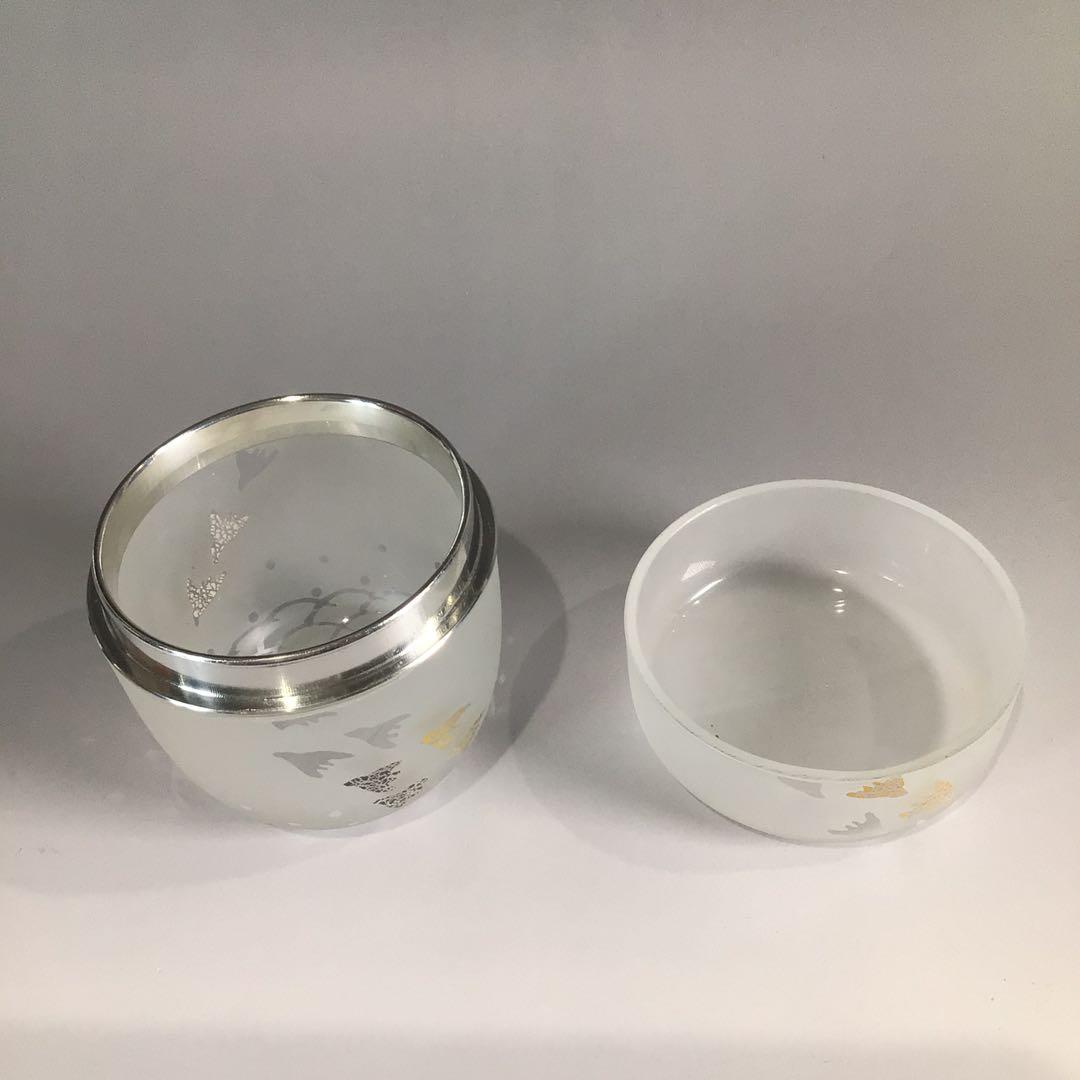 P660 棗 『高橋直樹造』『吹きガラス』『波千鳥文』『義山棗』 共