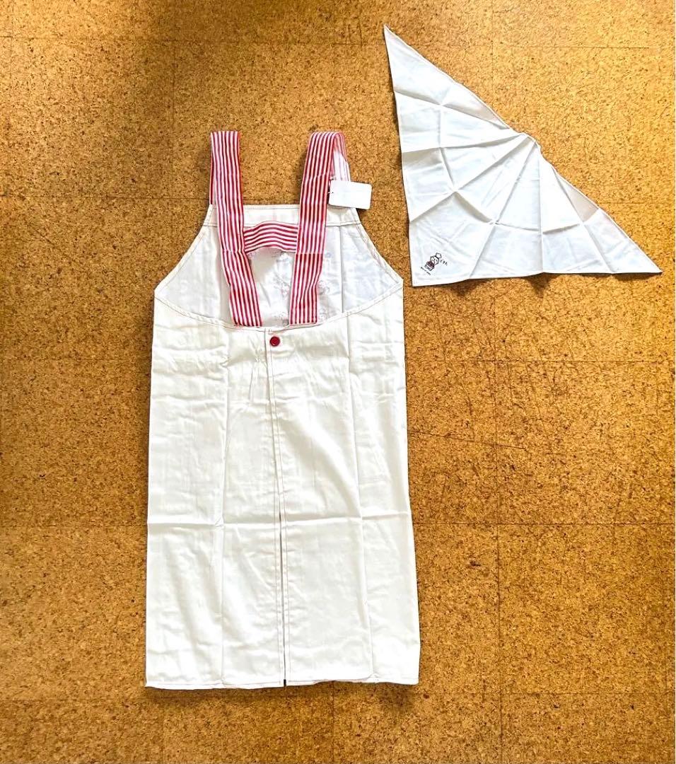 新品未使用！1980年代！デッドストック！みんなのたあ坊 大人 エプロン 三角巾