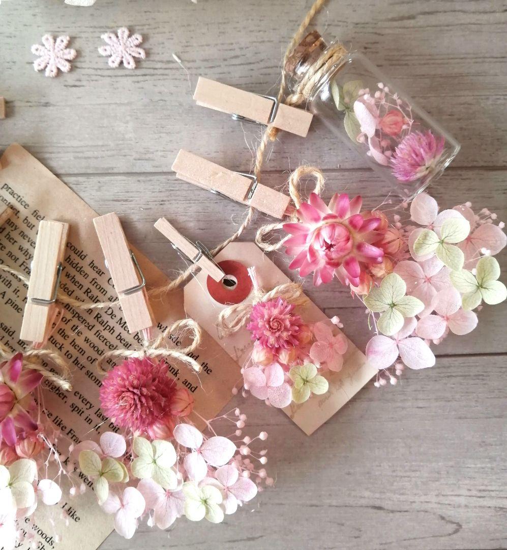 ドライフラワー ガーランド スワッグ 雛まつり 春色 - メルカリ