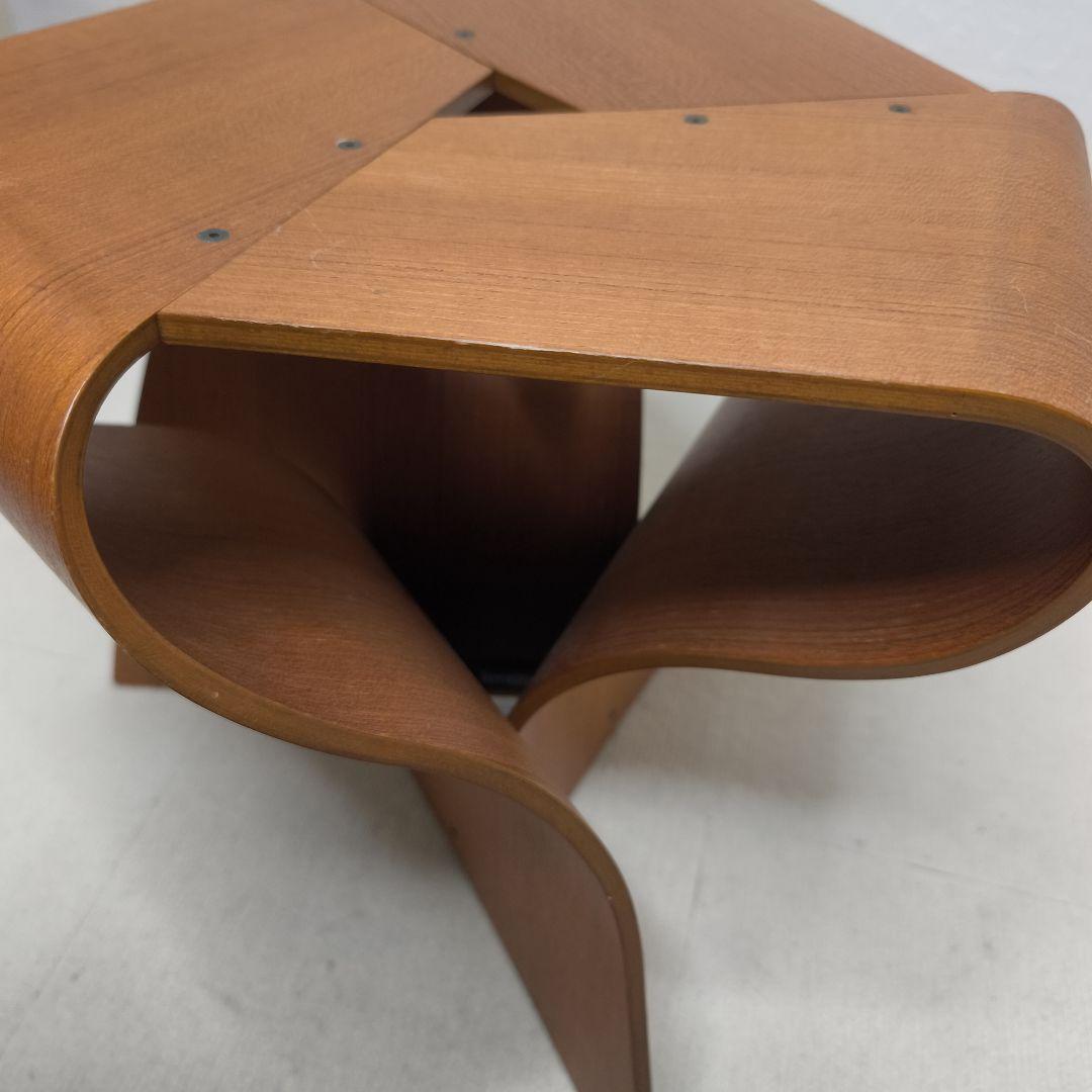 美品　マッシュルームスツール　天童木工