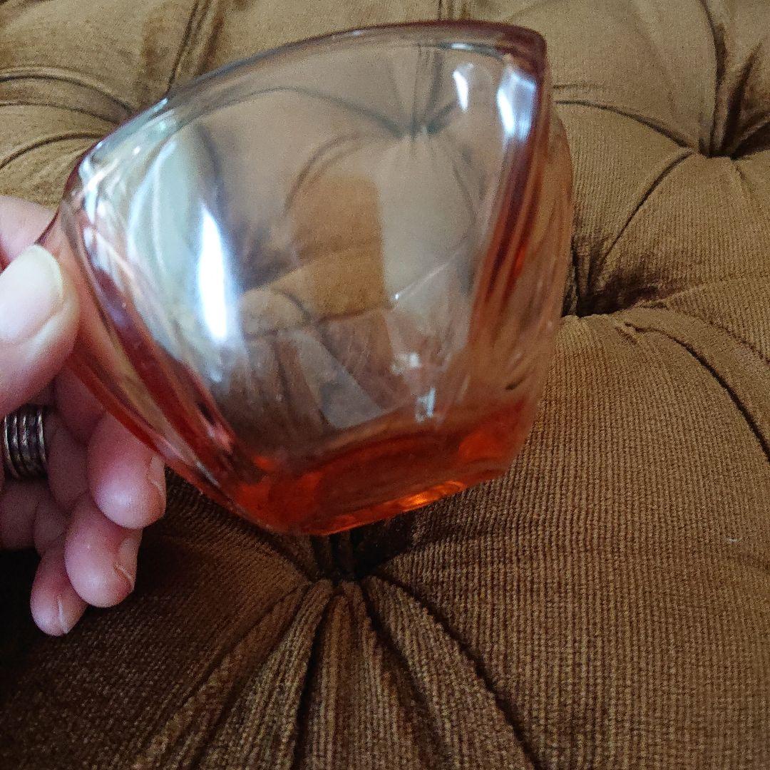 アンバーガラス器アンティーク