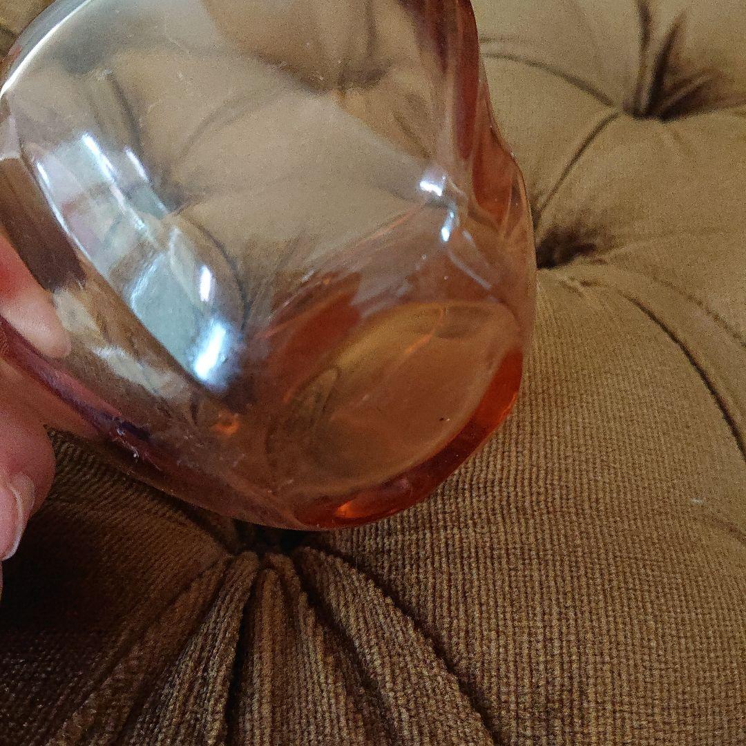 アンバーガラス器アンティーク