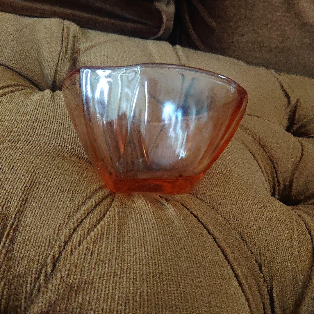 アンバーガラス器アンティーク