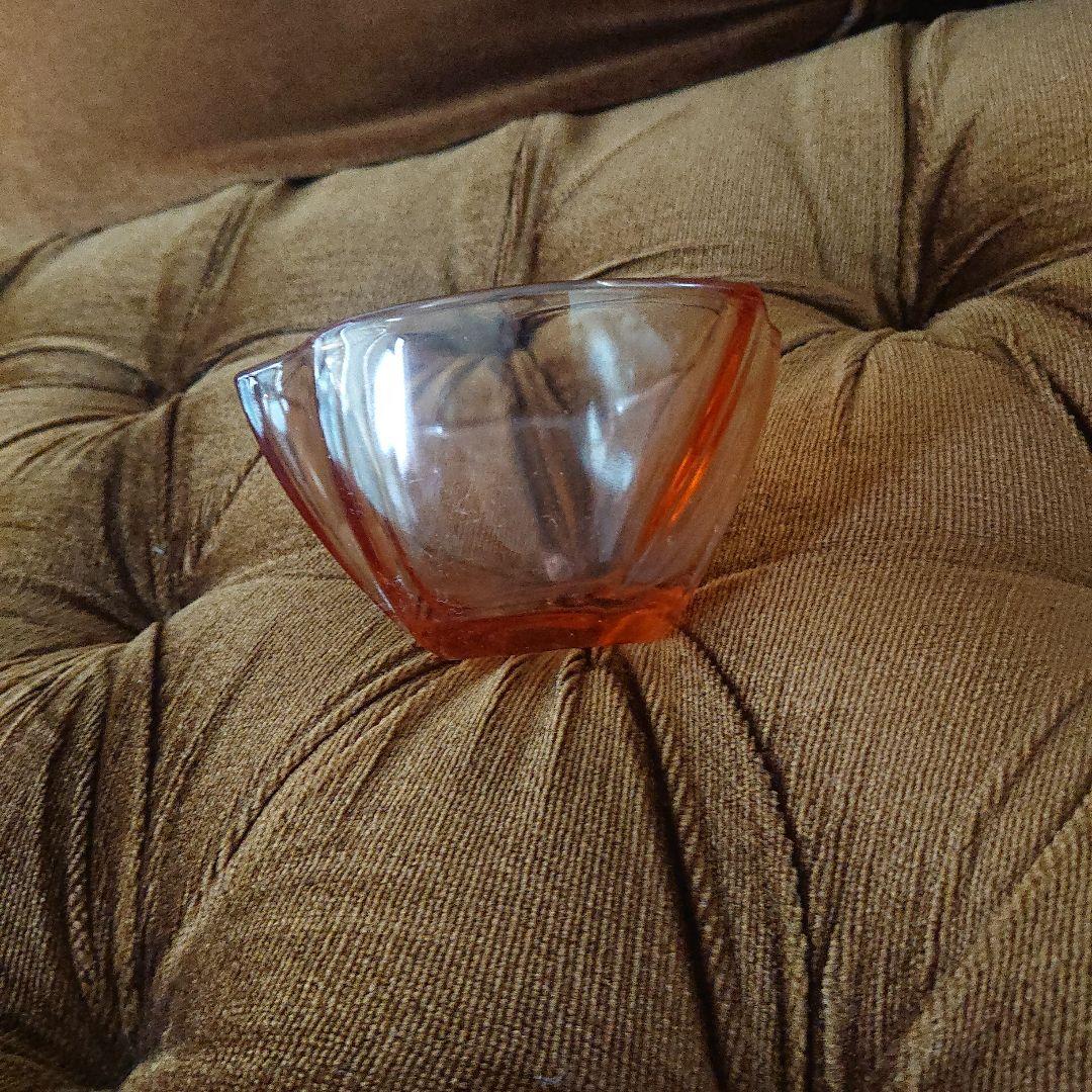 アンバーガラス器アンティーク