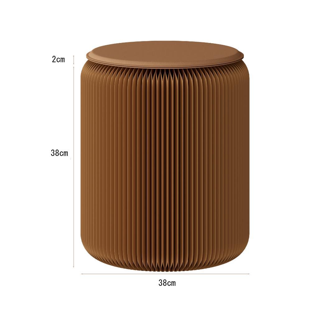 ペーパースツール2点セット椅子クッション付き折りたたみスツール待合室美容室玄関