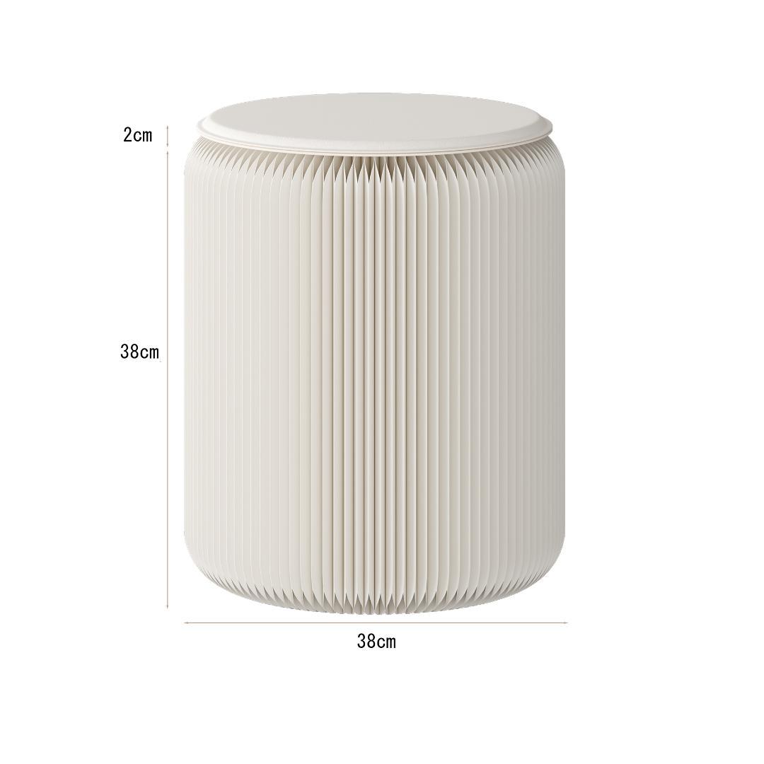 ペーパースツール2点セット椅子クッション付き折りたたみスツール待合室美容室玄関