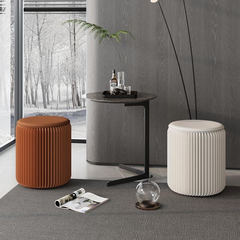 ペーパースツール2点セット椅子クッション付き折りたたみスツール待合室美容室玄関