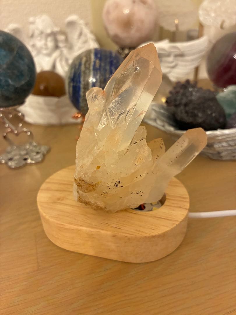 ピンク水晶 クラスター 1点もの