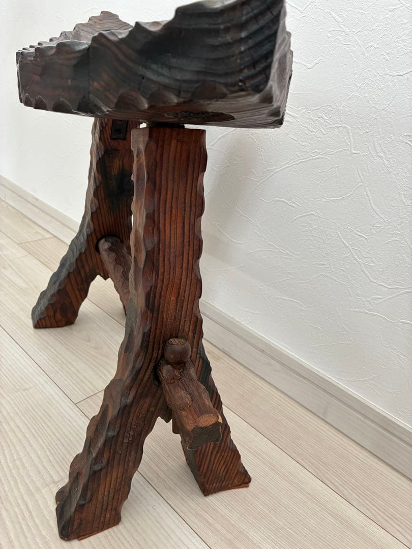 アンティーク木製スツール