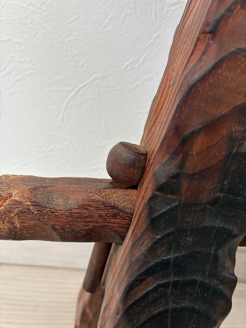 アンティーク木製スツール