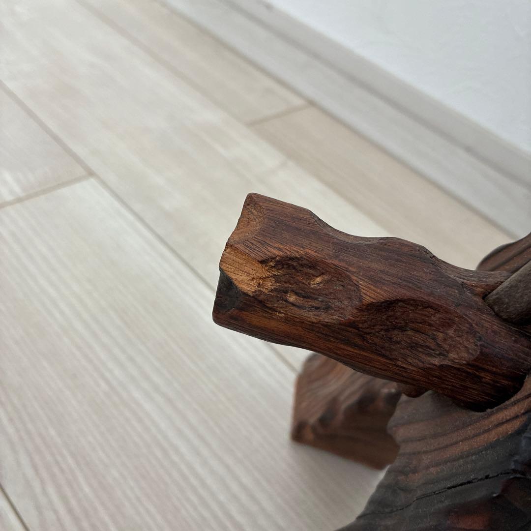 アンティーク木製スツール