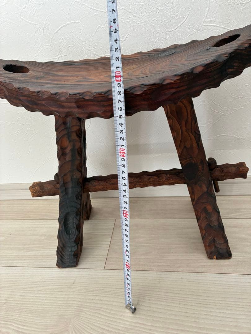 アンティーク木製スツール