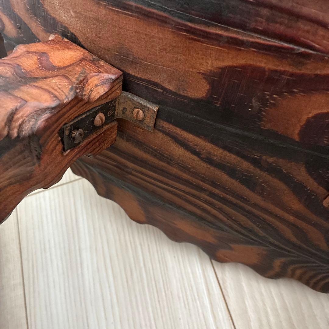 アンティーク木製スツール