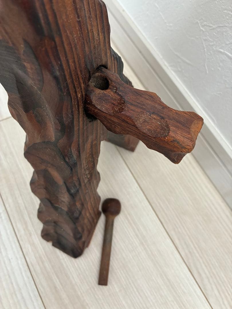 アンティーク木製スツール