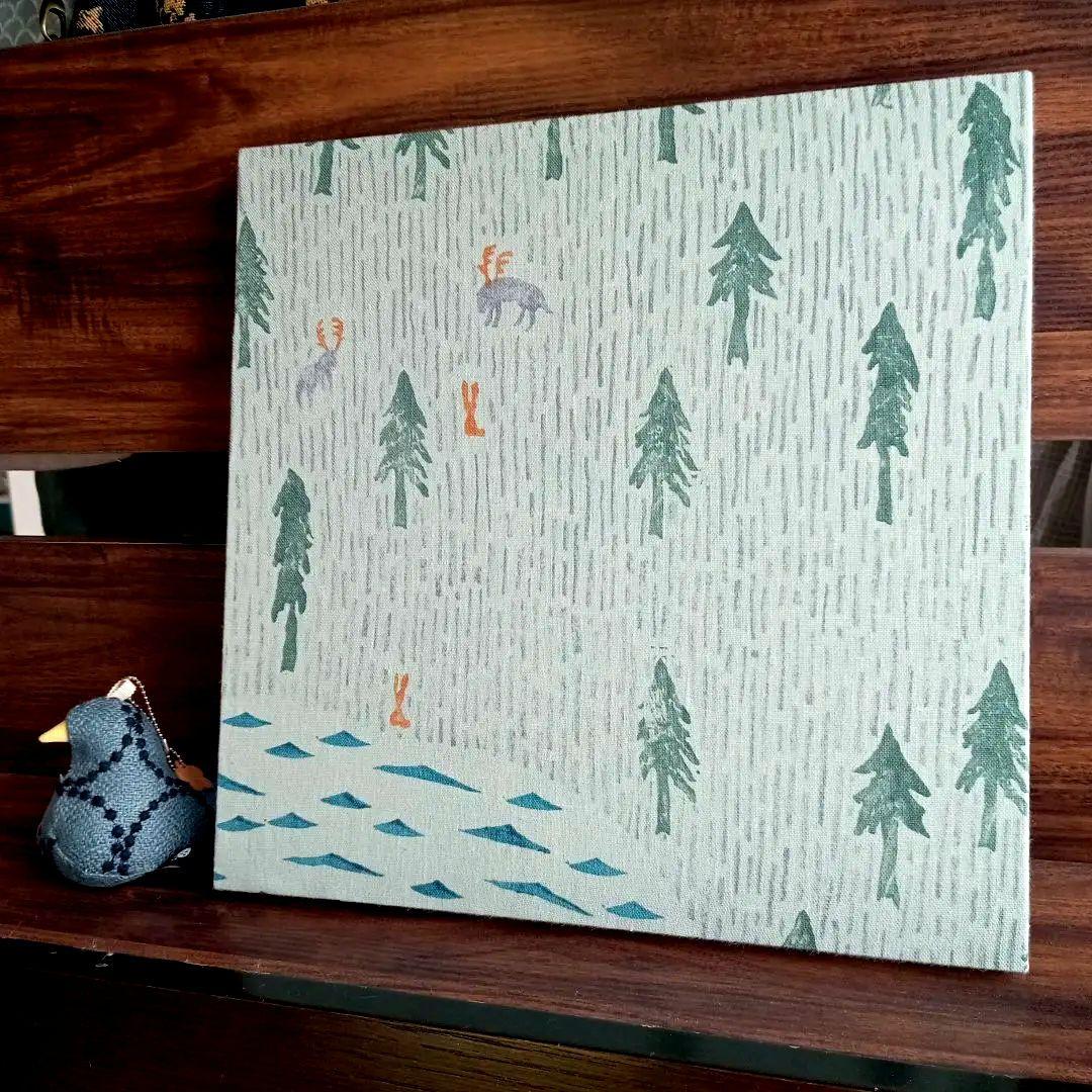 ミナペルホネン one day ファブリックボード (大) ミントブルー