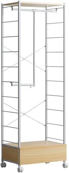 新品⭐︎定価13820円⭐︎伸縮L字引出付ハンガーラック ペネロ - メルカリ